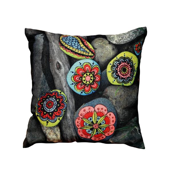 VELVET CUSHION COVER SQUARE WITH FLORAL DESIGN PRINT SOFT SOFA PILLOW CASES